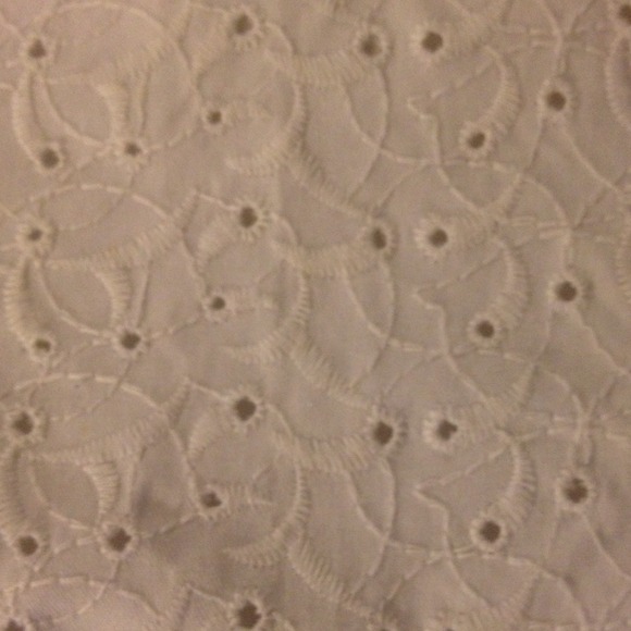 COTTON EYELET PENCIL SKIRT - Picture 4 of 5