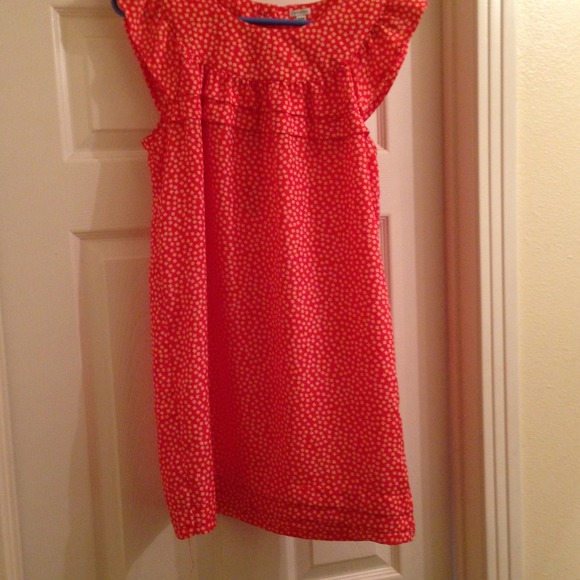 I love H81 Dresses & Skirts - ❌TRADED❌Silky orange dress with confetti print