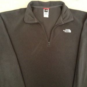 The North Face Charcoal Grey half zip