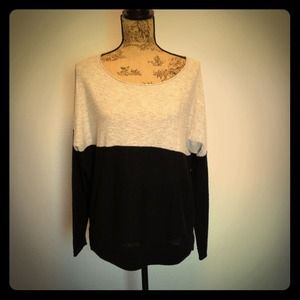 SOLD!  Vince color block linen sweater