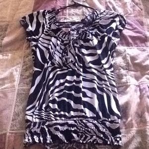 Beautiful Zebra print blouse!!