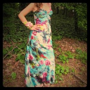 Beautiful watercolor prom dress
