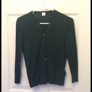 J Crew green cardigan