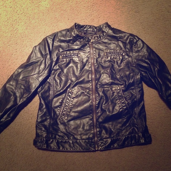 Faux leather jacket