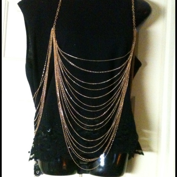 Jewelry - GOLD BODY CHAIN A MUST FOR CLOTHES DIVA'S