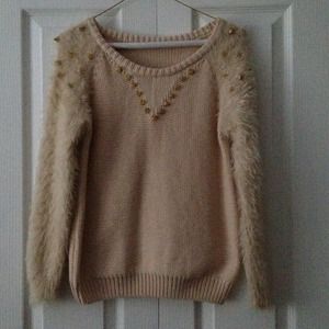 Pink spiked sweater size small