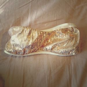 Sparkly gold bandeau