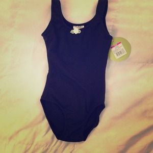NWT little girl black leotard