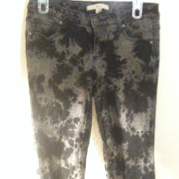 Grey tie died pants