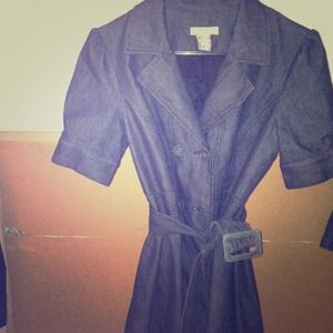 Kenar Belted denim dress