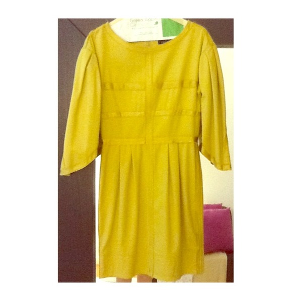 Robert Rodriguez mustard dress gorgeous