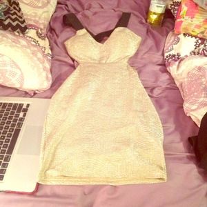 Sexy black and gold dress!