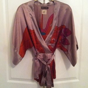 100% Silk kimono top