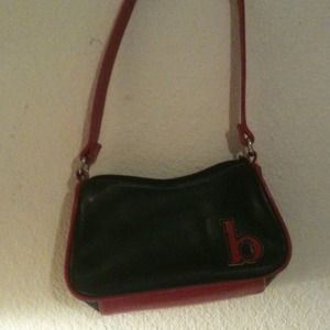 Black and pink "b" purse