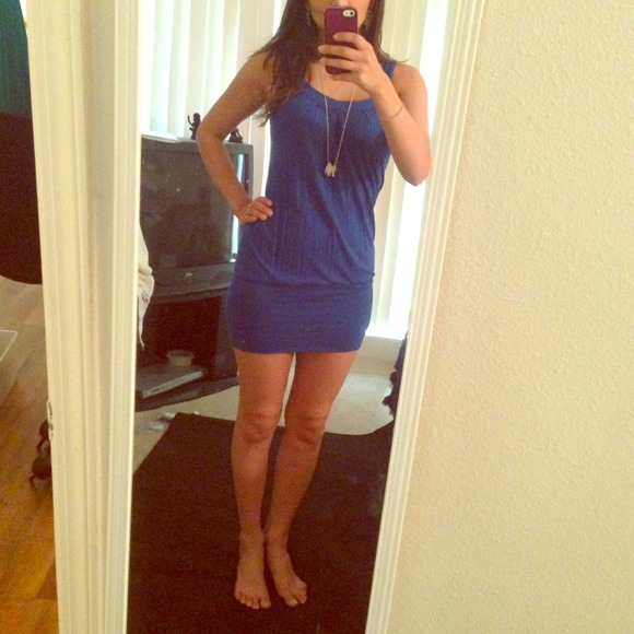 ⛔Sold⛔Simple blue summer dress