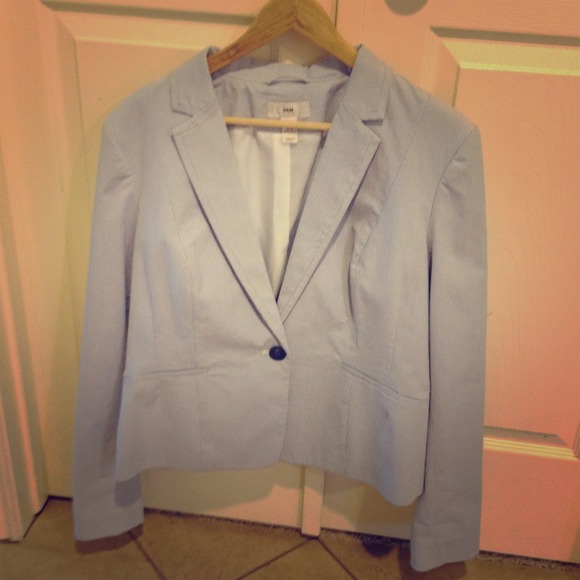 SOLD H&M blue pinstripe blazer NWOT