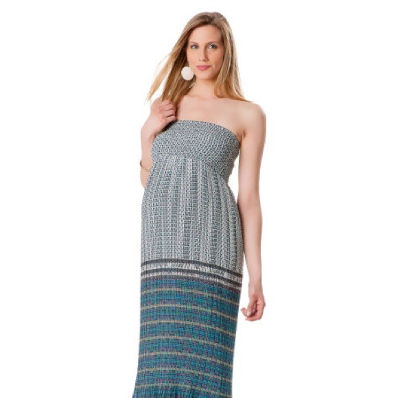 Miss me smocked maternity dress