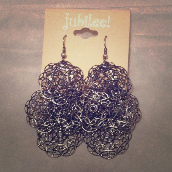 Silver earrings