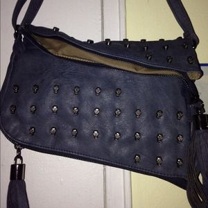 Shoedazzle skull blue purse Shoedazzle skull blue purse 