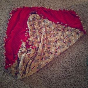 Baby or toddler sock monkey blanket!       NEW!!!!