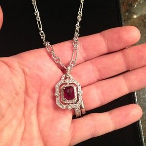 Antique ruby necklace