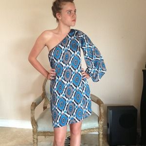 A symmetrical Silk Dress