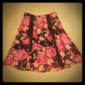 Rose-y Betsey Johnson Skirt