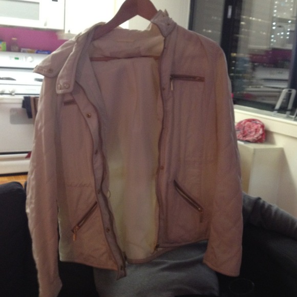 Light bone color spring jacket never worn by Zara