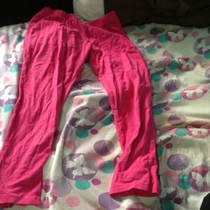Pink leggings