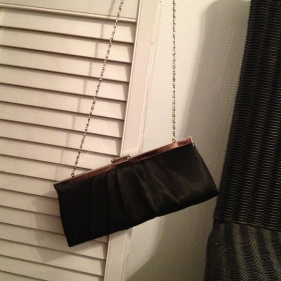 Black Satin Clutch