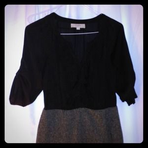 Loft black work dress