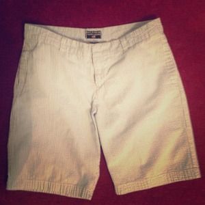 Ralph Lauren blue and white seer sucker shorts