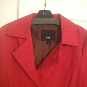 Mossimo red overcoat, never worn before!