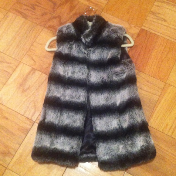 Faux fur vest