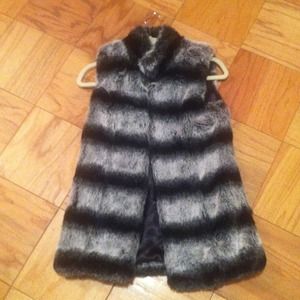 Faux fur vest