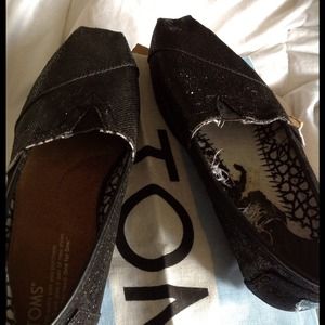 TOMS Black Sparkles