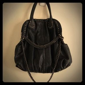 Black Vegan Leather Handbag