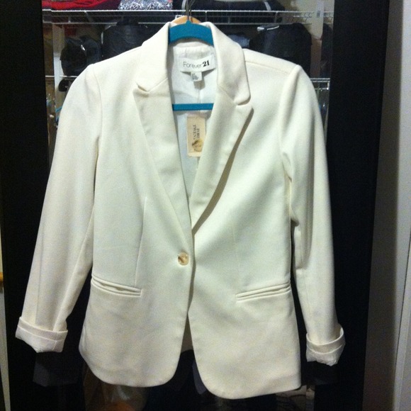 Cream Boyfriend Blazer