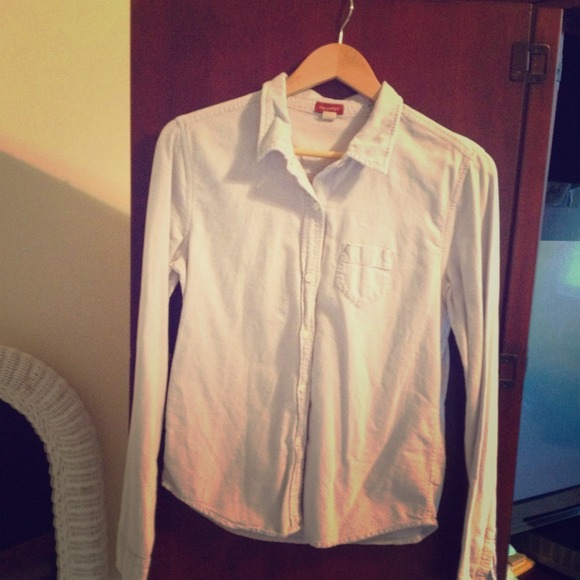 Hollister faded blue Oxford