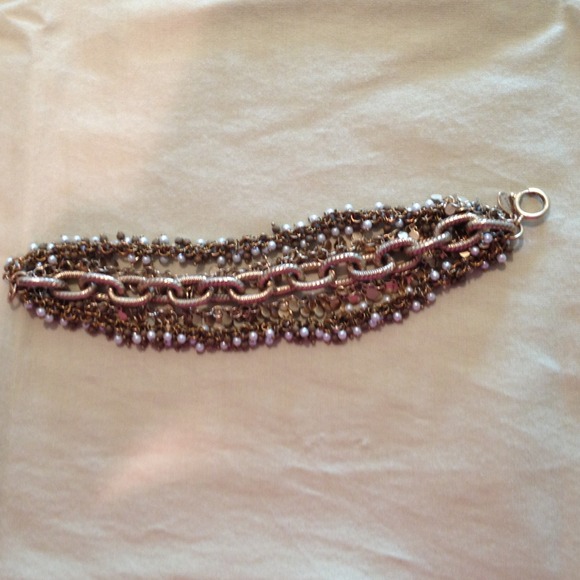SALE!! Gold and pearl bracelet