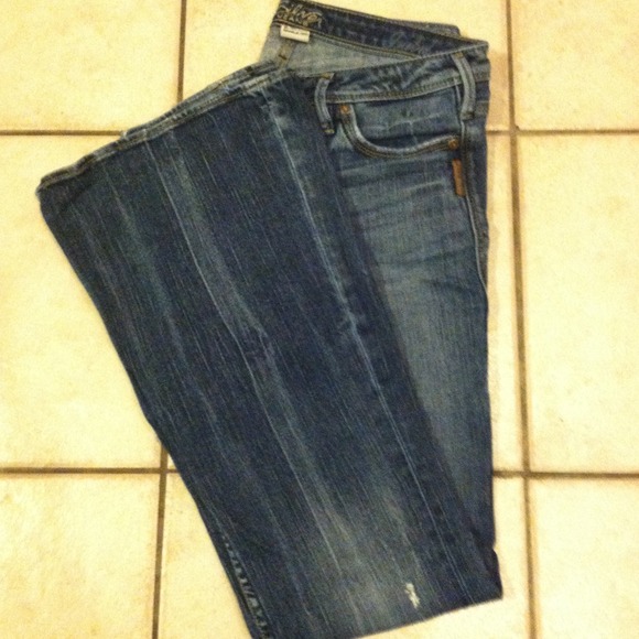 Silver flare jeans