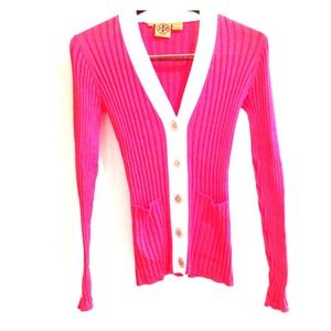 Tory Burch cardigan.