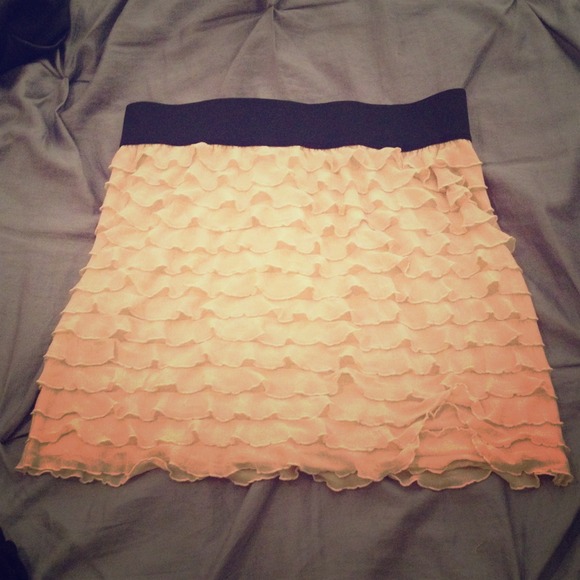 Free People ruffle skirt