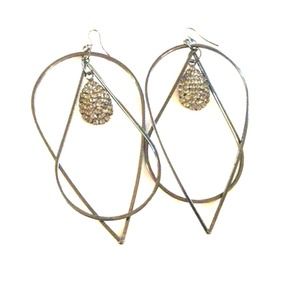 Express Abstract earrings with crystals