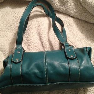 Teal color handbag
