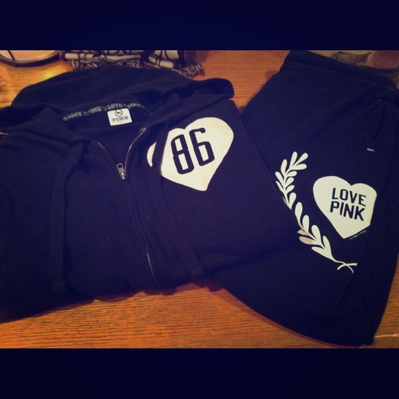 Victoria Secret boyfriend style hoodie & pants