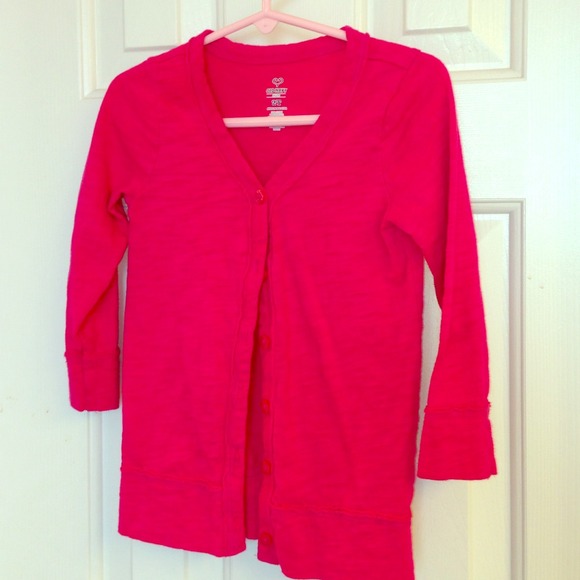 💋💋BUNDLED!!💋💋hot pink lightweight cardigan