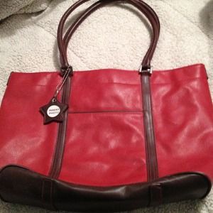 Red and brown bag