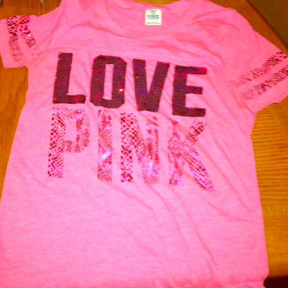 Victoria Secret Bling Pink Tee