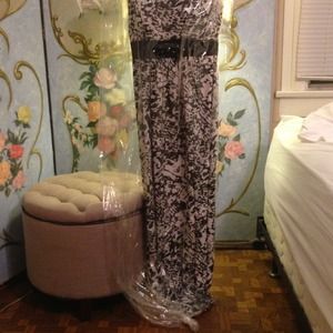 Black and White Max and Cleo long Dress
